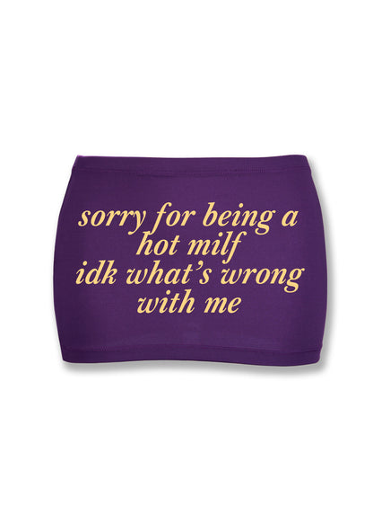 Sorry For Being A Hot Mxxf Y2K Mini Hip Skirt Cherrykitten