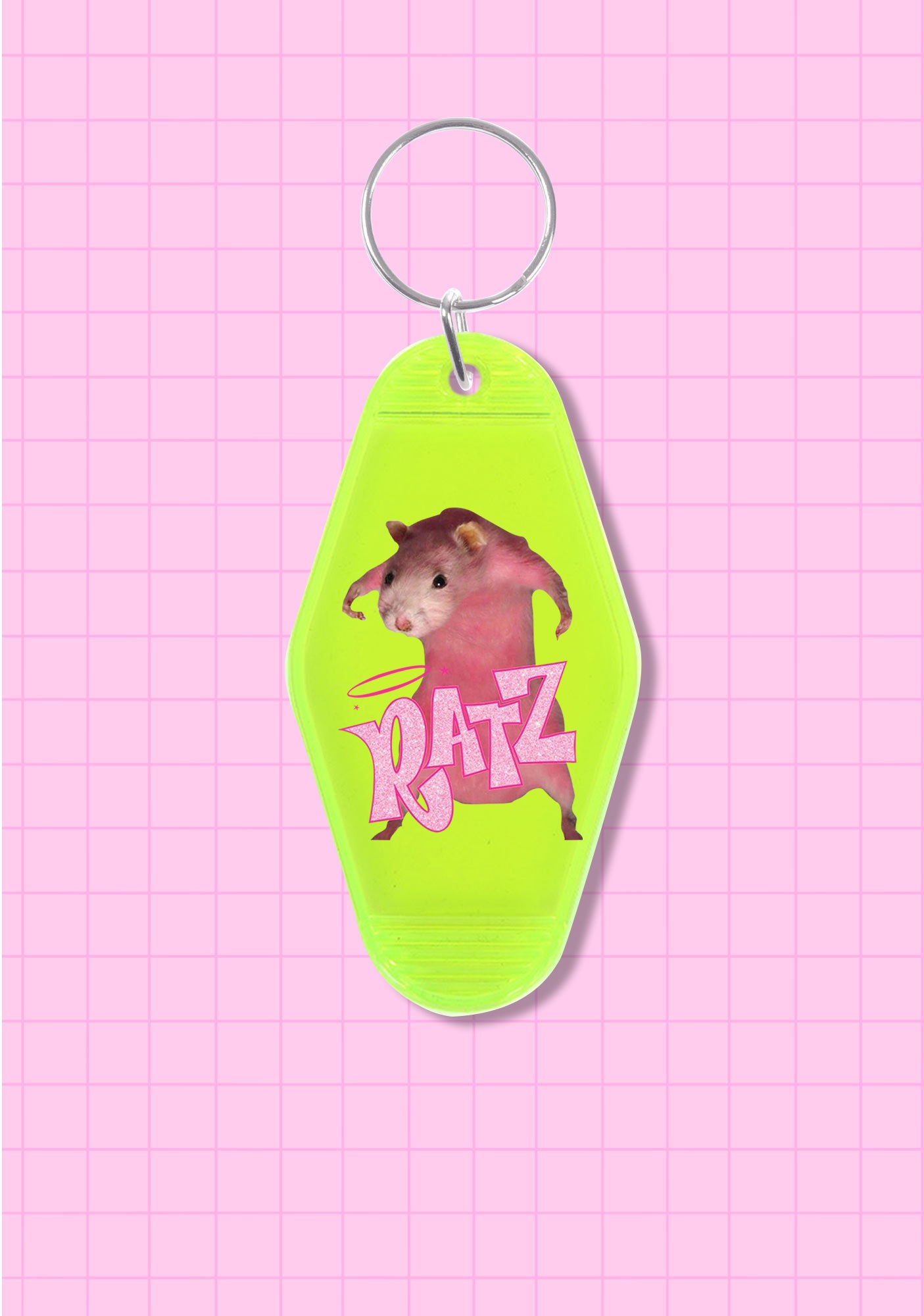 Pink Ratz 1Pc Y2K Hotel Keychain Cherrykitten