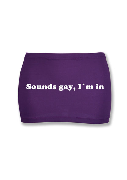 Sounds Gay Y2K Mini Hip Skirt Cherrykitten