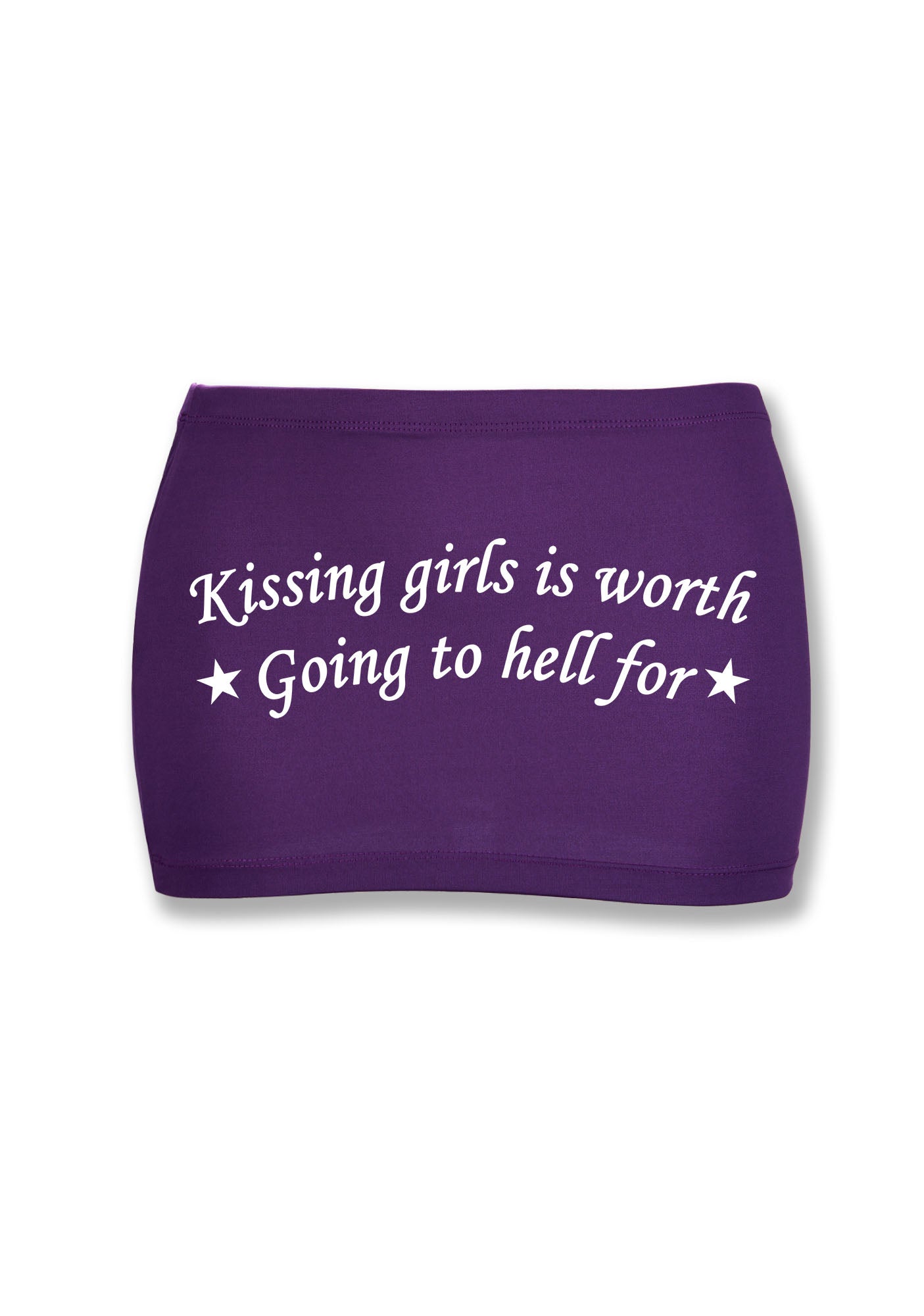 Kissing Girls is Worth Y2K Mini Hip Skirt Cherrykitten