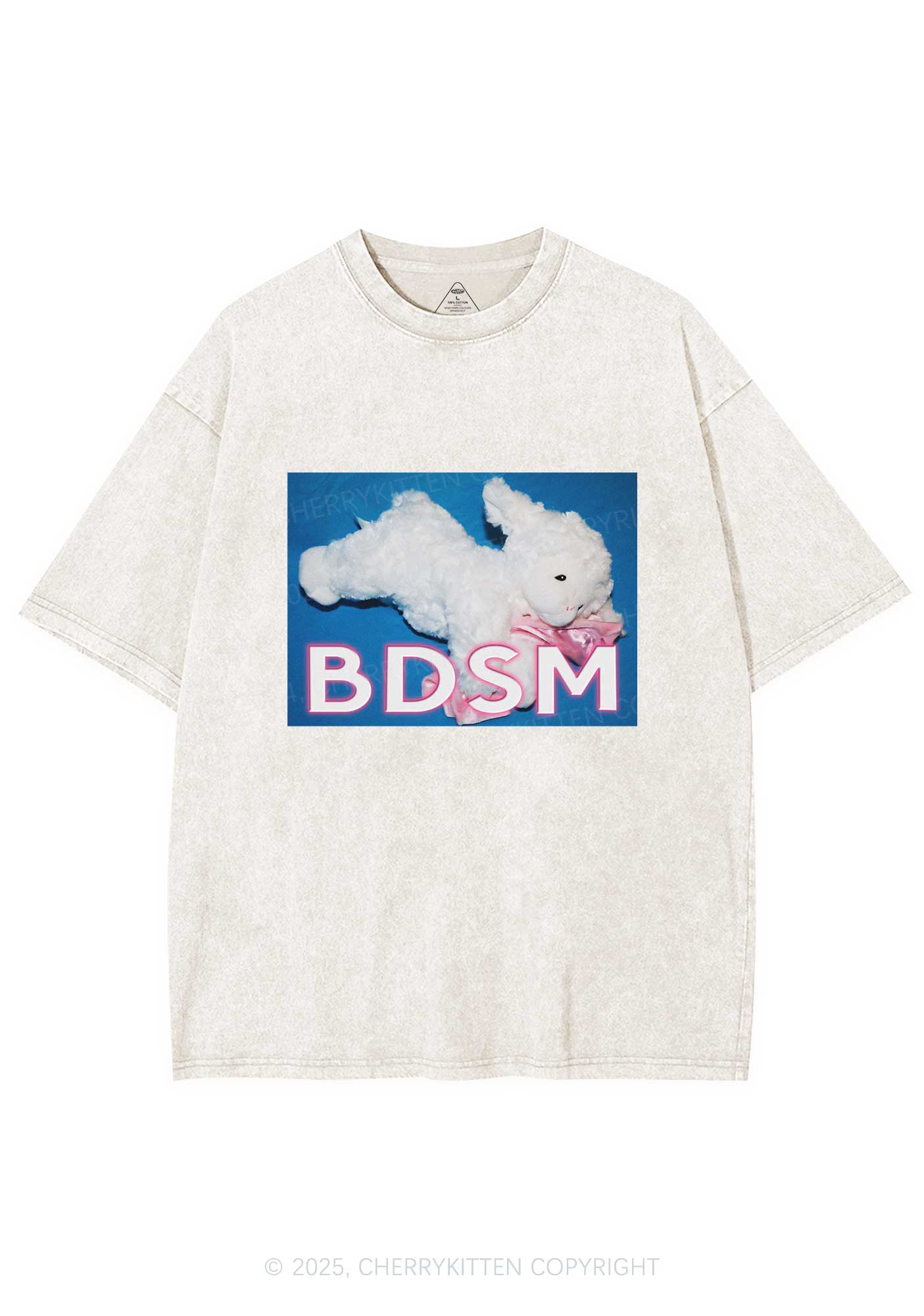 BDSM Goat Y2K Washed Tee Cherrykitten