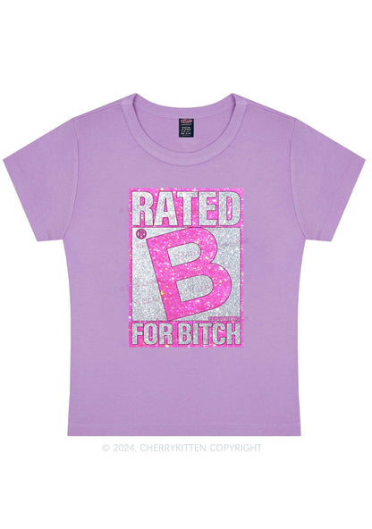 Rated For Bxxch Y2K Baby Tee Cherrykitten