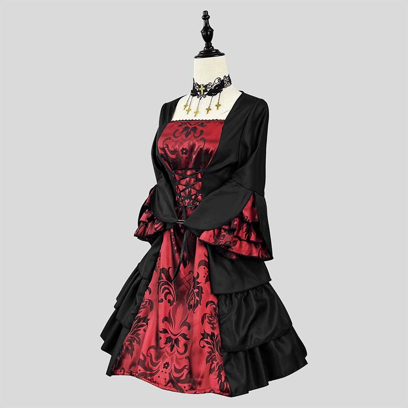 European Court Dress Y2K Halloween Cosplay Costume Set