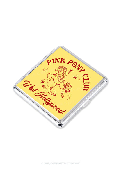 Pink West Hollywood Y2K Cigarette Case Cherrykitten