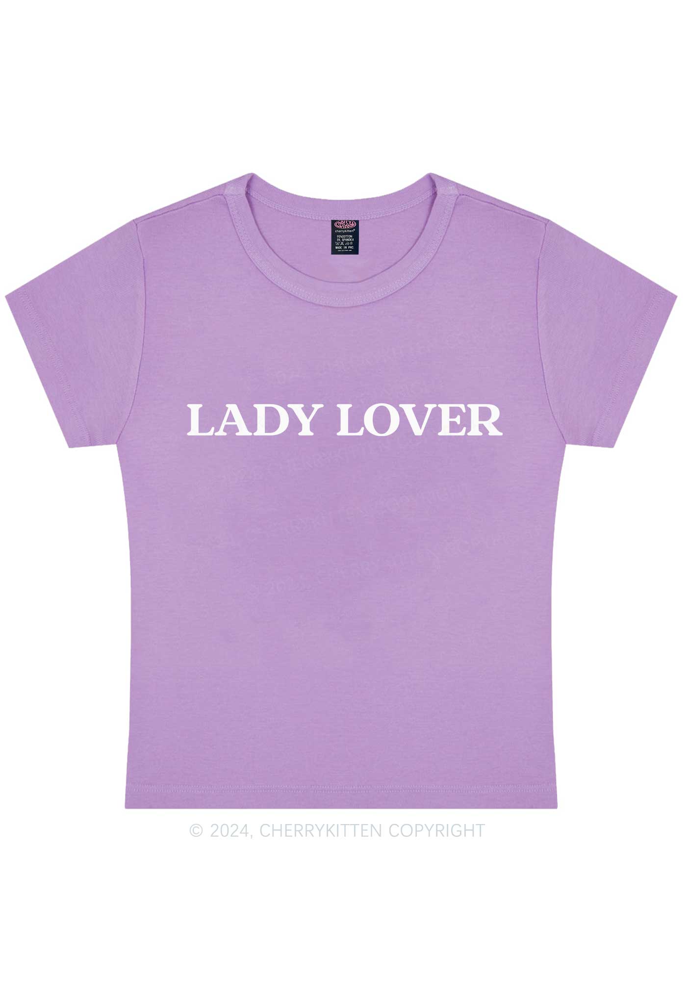 Lady Lover Y2K Baby Tee Cherrykitten