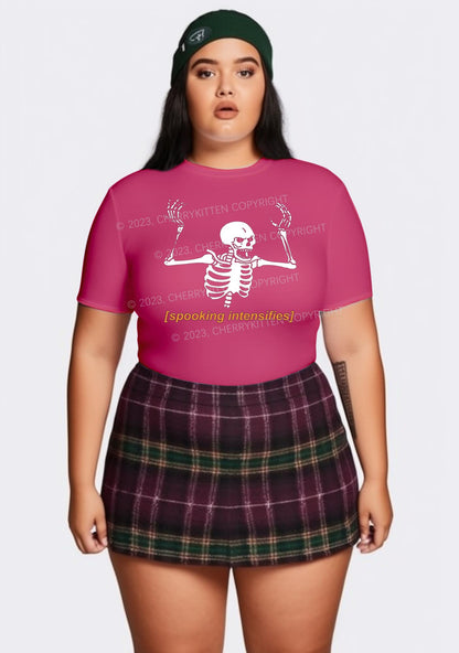 Spooking Intensifies Halloween Baby Tee Cherrykitten