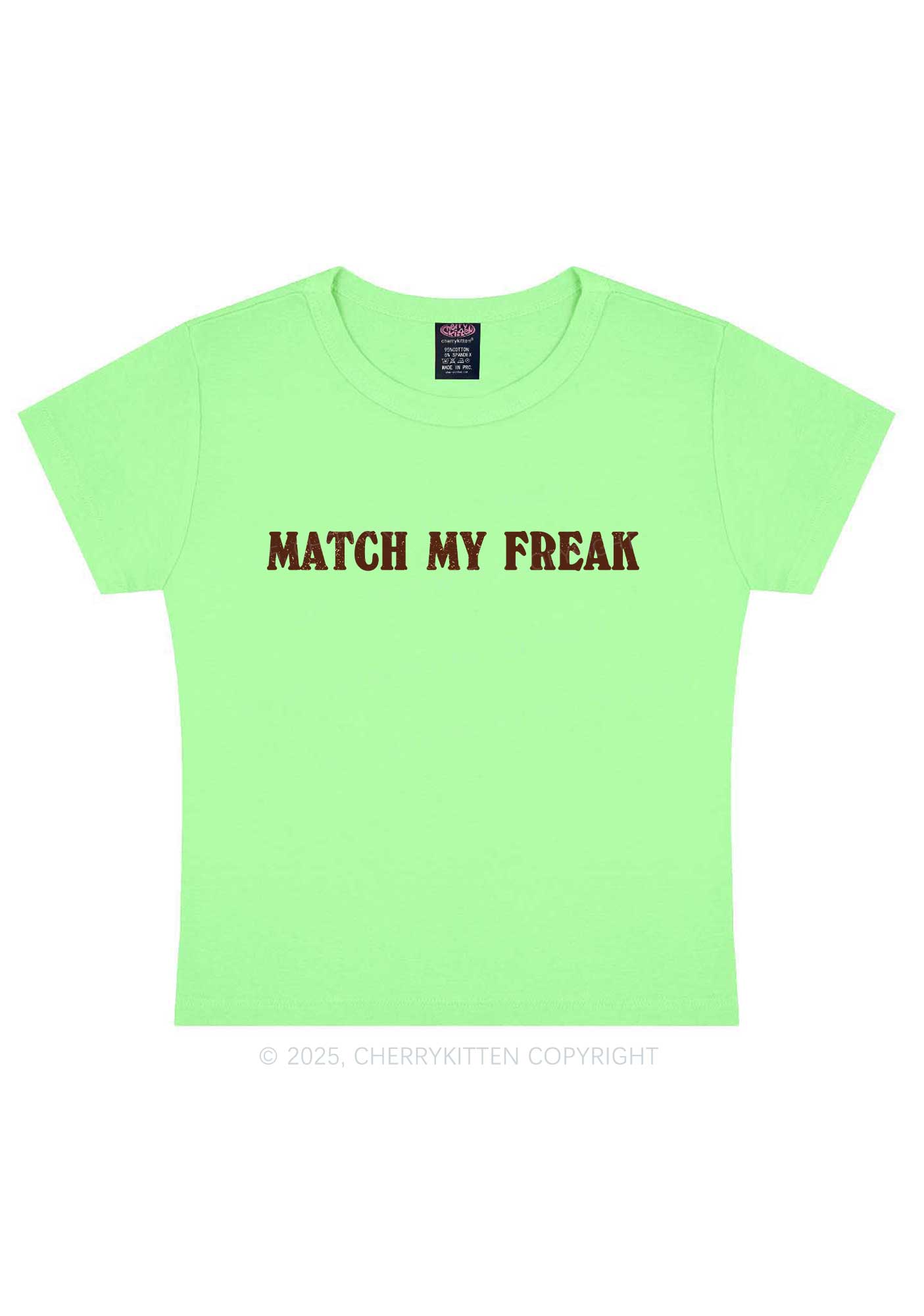 Match My Freak Y2K Baby Tee Cherrykitten