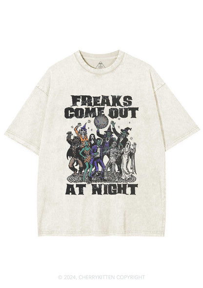 Halloween Freaks Come Out Y2K Washed Tee Cherrykitten