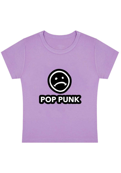 Curvy Unhappy Pop Punk Baby Tee