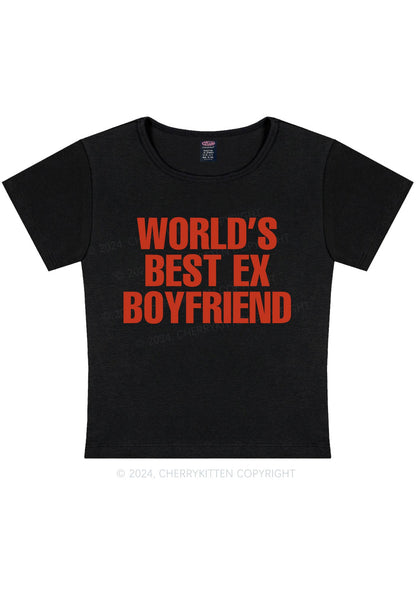 Best Ex Boyfriend Y2K Baby Tee Cherrykitten