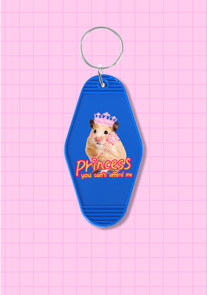 Princess You Can't Afford Me 1Pc Y2K Rhombus Keychain Cherrykitten