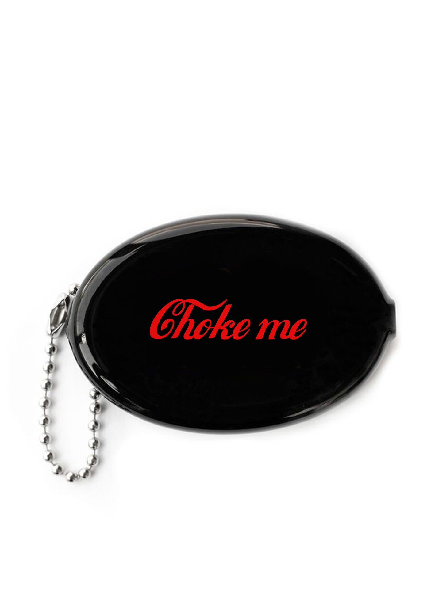 Choke Me Y2K Oval Mini Coin Pouch Cherrykitten