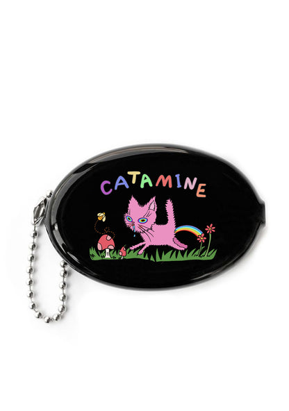 Catamine Y2K Oval Mini Coin Pouch Cherrykitten