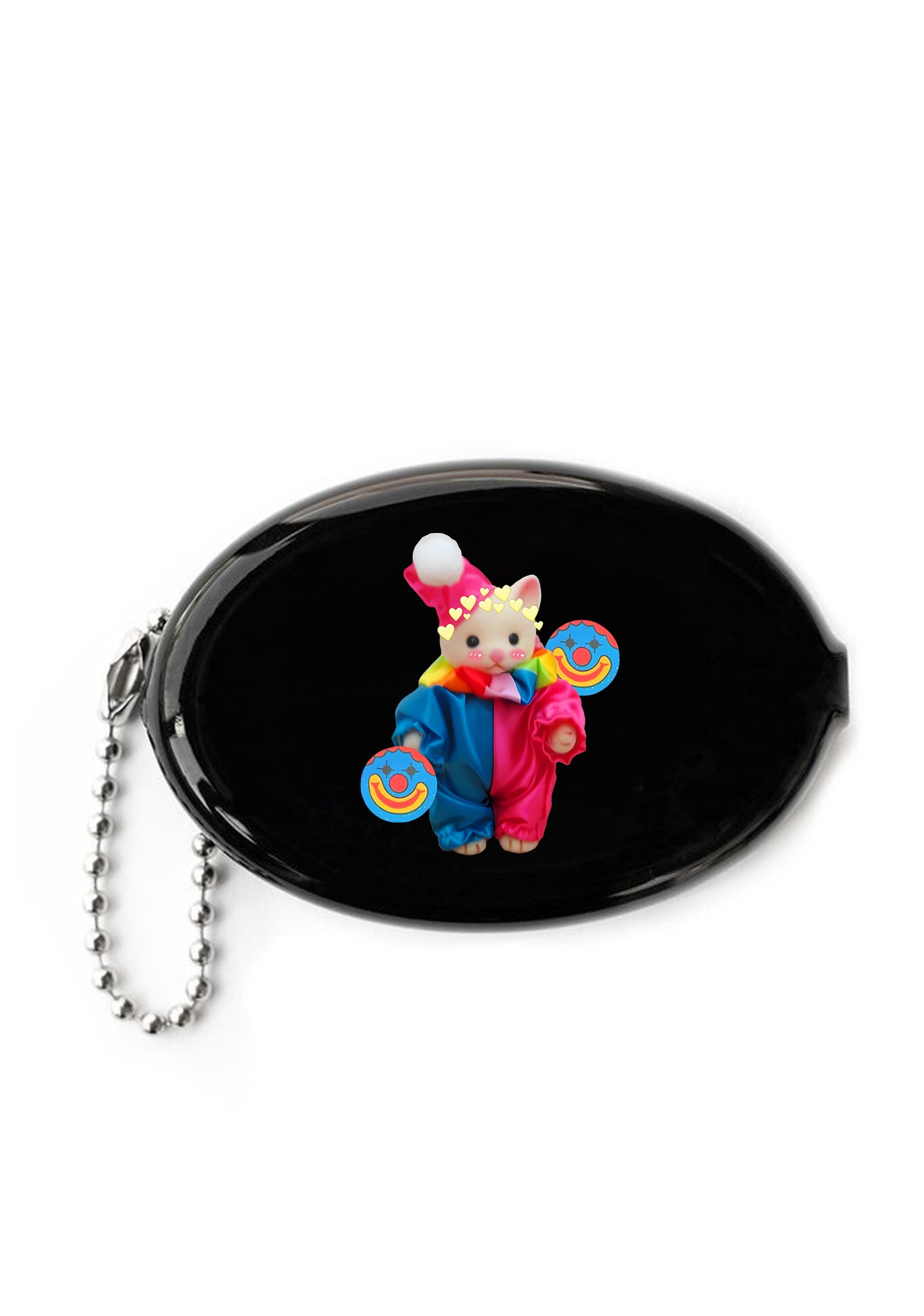 Chat Clown Y2K Oval Mini Coin Pouch Cherrykitten