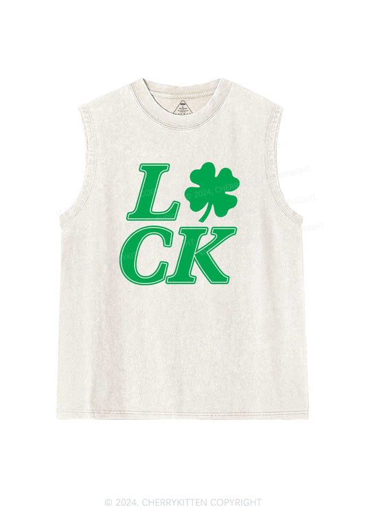 I Love CK St Patricks Y2K Washed Tank Cherrykitten