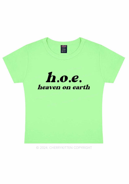 Heaven On Earth Y2K Baby Tee Cherrykitten