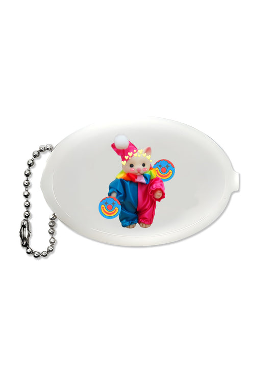 Chat Clown Y2K Oval Mini Coin Pouch Cherrykitten