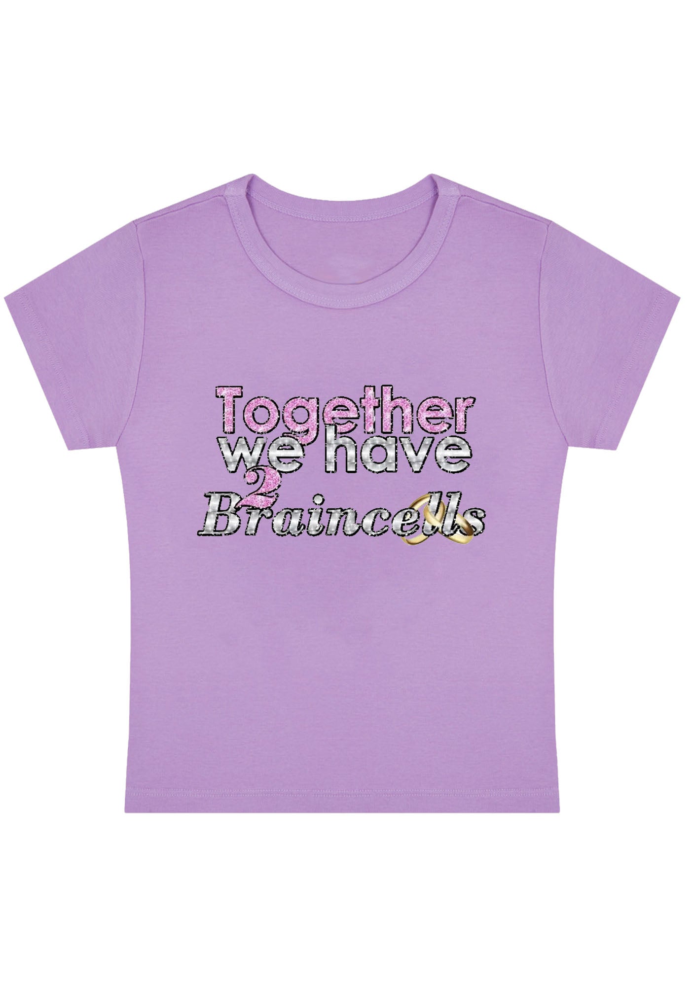 Curvy Together We Have 2 Braincells Baby Tee