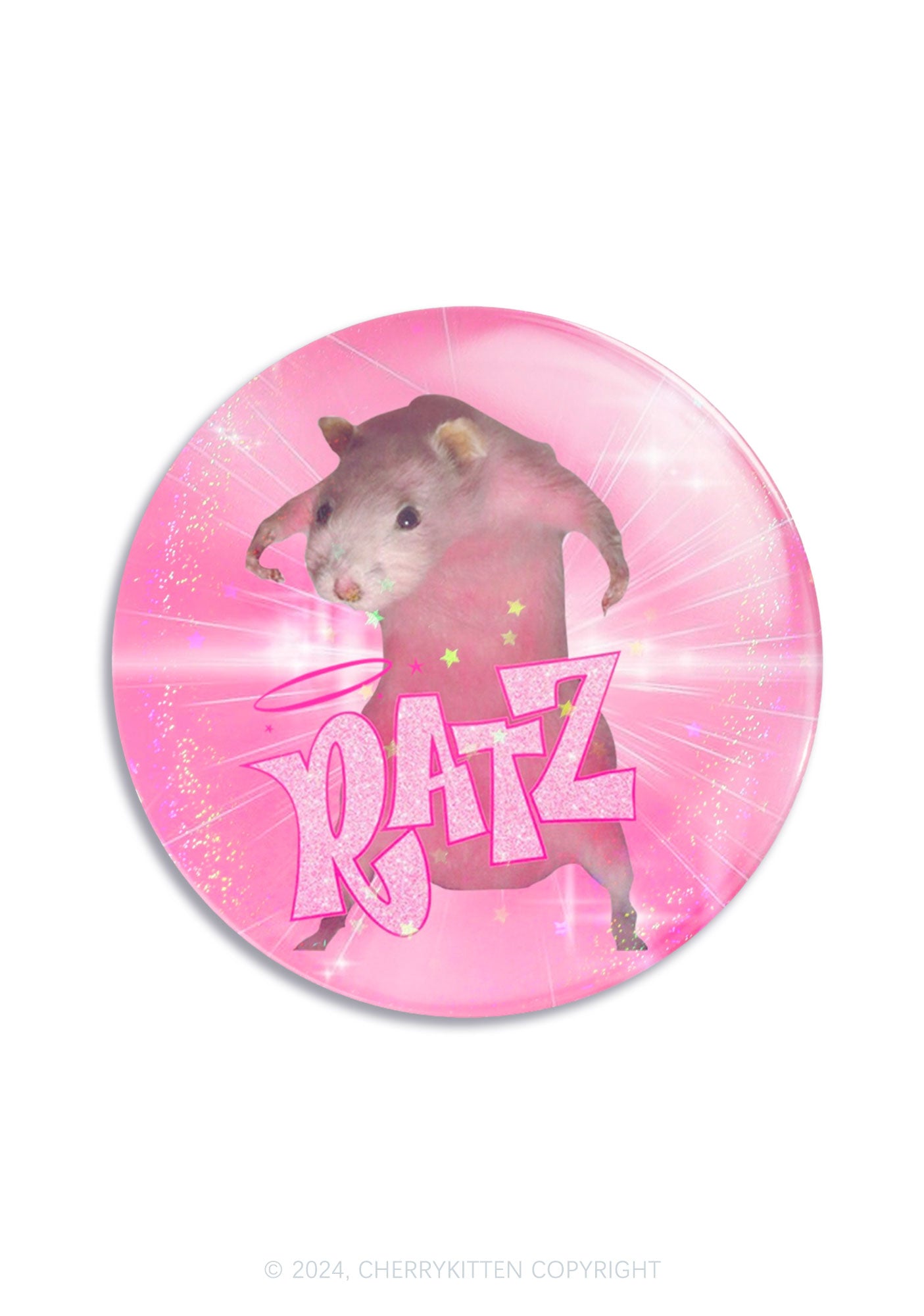 Pink Ratz 1Pc Y2K Pin Badge Cherrykitten