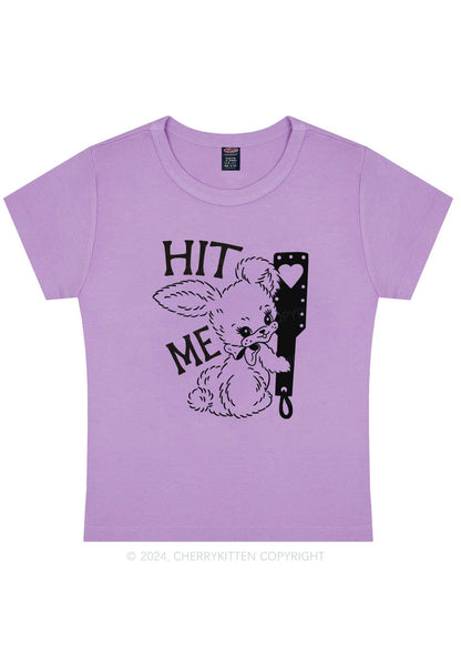 Hit Me Bunny Y2K Baby Tee Cherrykitten