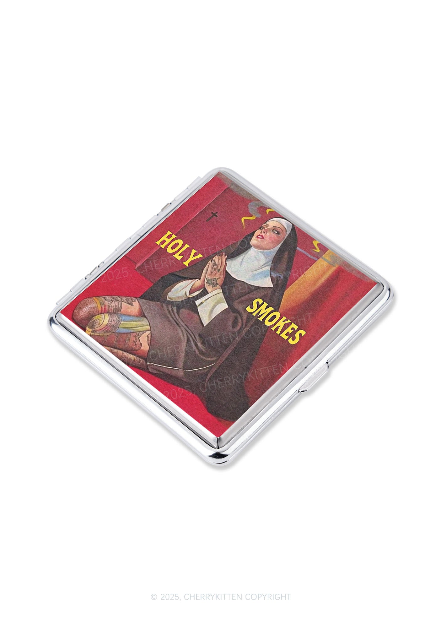 Holy Nun Smokes Y2K Cigarette Case Cherrykitten