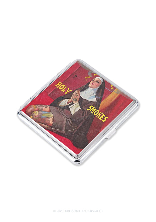 Holy Nun Smokes Y2K Cigarette Case Cherrykitten