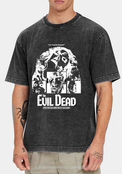 Halloween The Evil Dead Y2K Washed Tee Cherrykitten