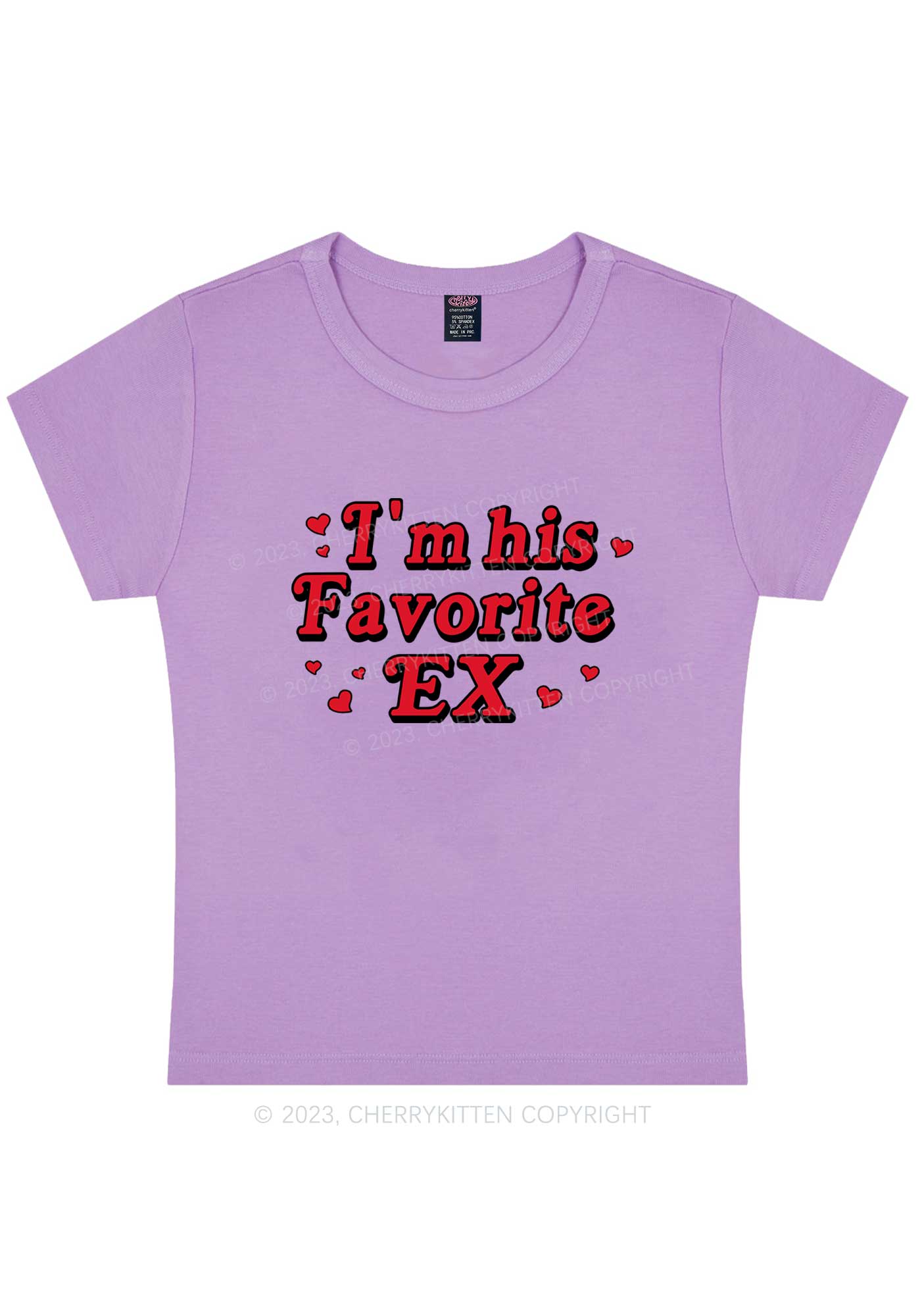 Favorite Ex Y2K Baby Tee Cherrykitten