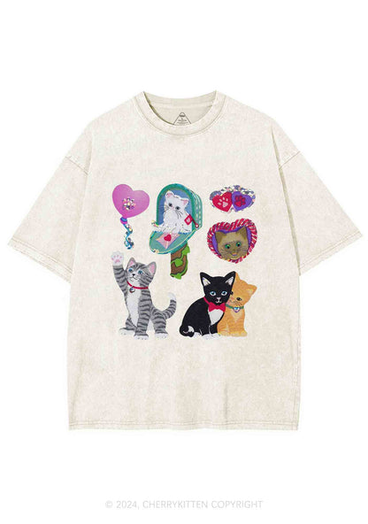 Kitten Love Y2K Washed Tee Cherrykitten