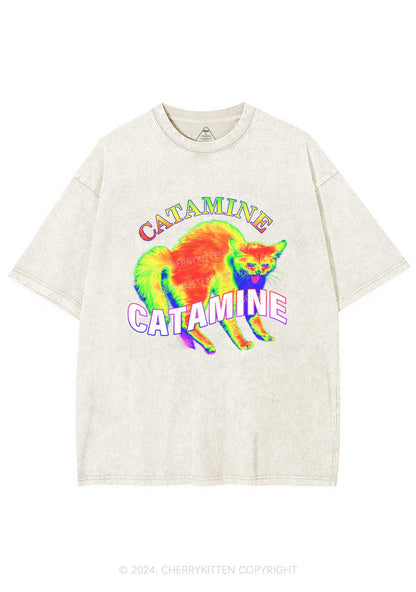 Thermal Cat Y2K Washed Tee Cherrykitten