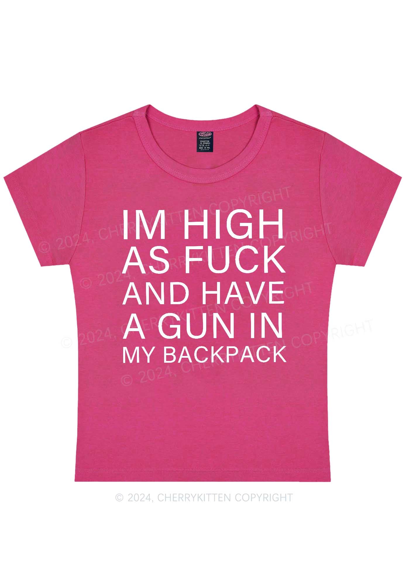 Im High Y2K Valentine's Day Baby Tee Cherrykitten