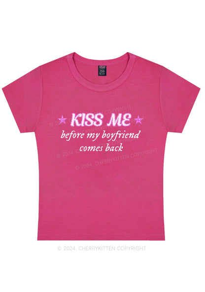 Kiss Me Y2K Baby Tee Cherrykitten