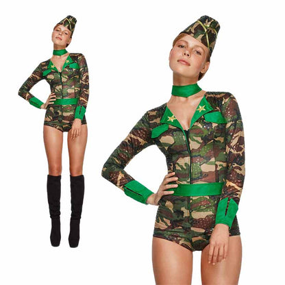 Pentagram Camouflage Y2K Halloween Cosplay Costume