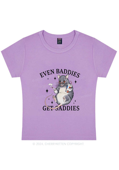 Baddies Rat Y2K Baby Tee Cherrykitten