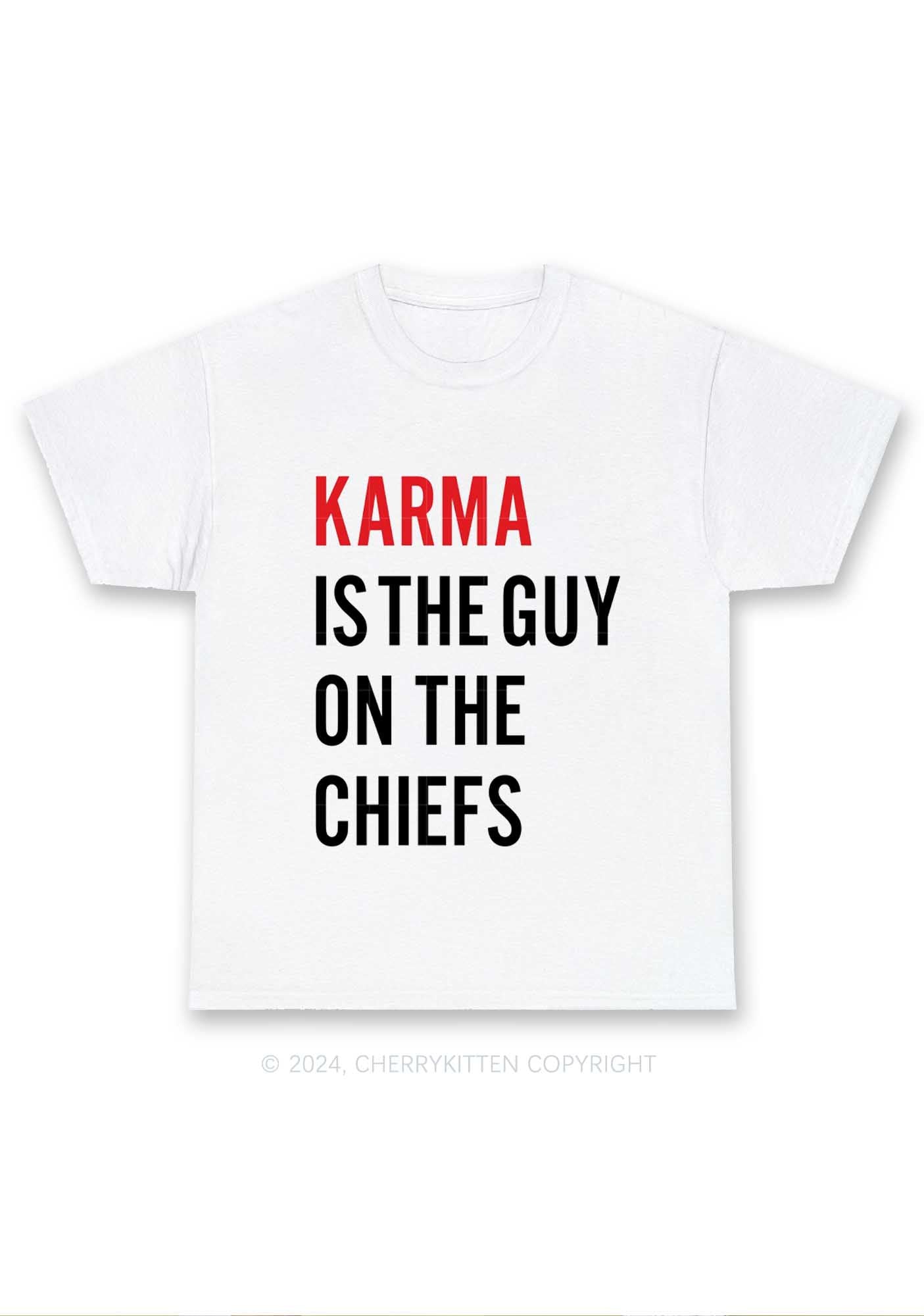 Karma On The Chiefs Y2K Chunky Shirt Cherrykitten