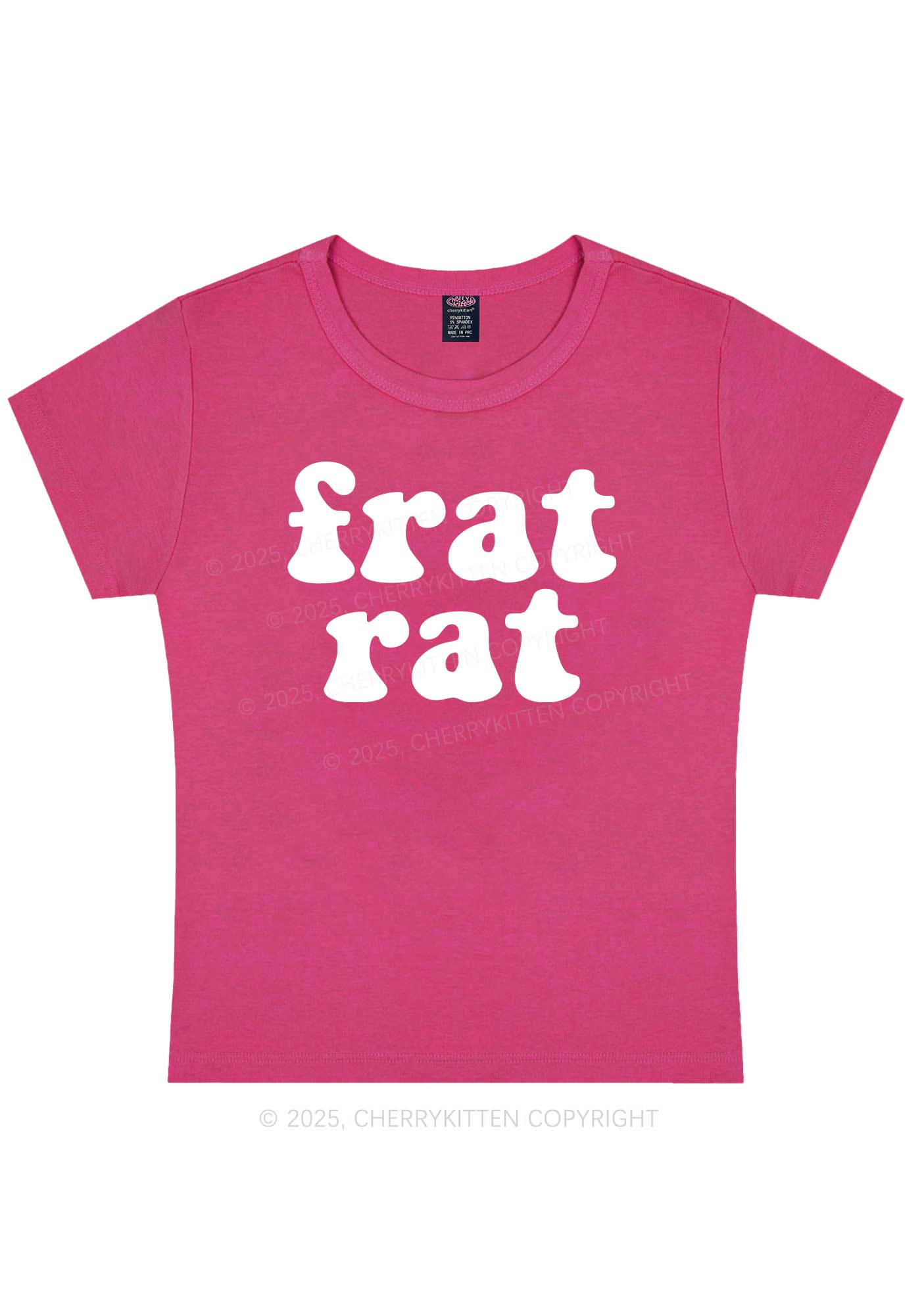 Frat Rat Y2K Baby Tee Cherrykitten