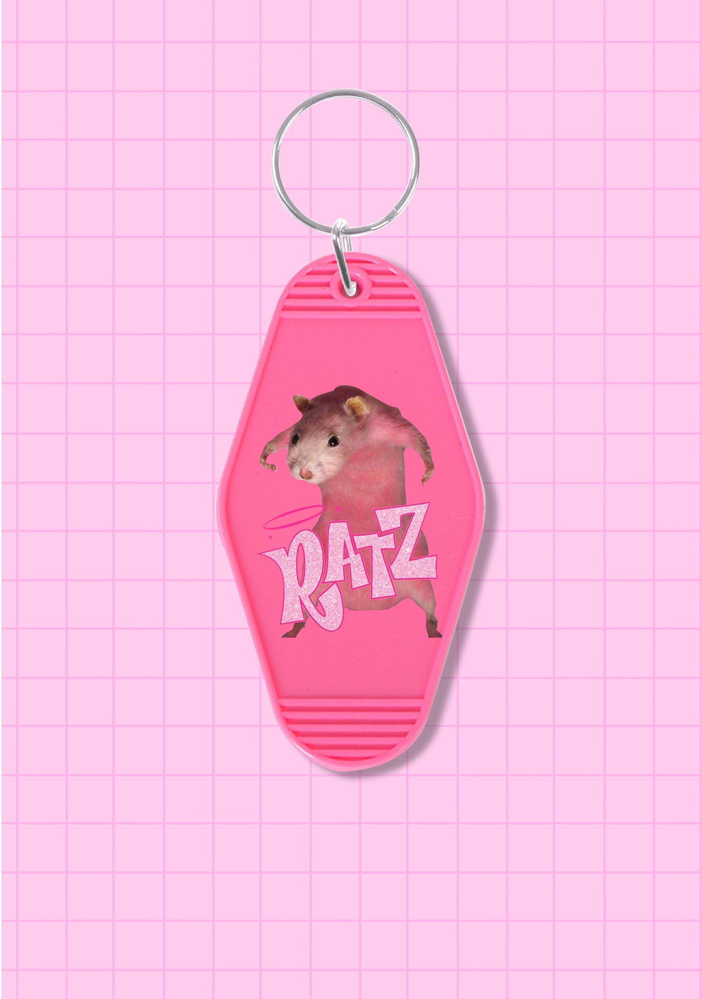 Pink Ratz 1Pc Y2K Rhombus Keychain Cherrykitten