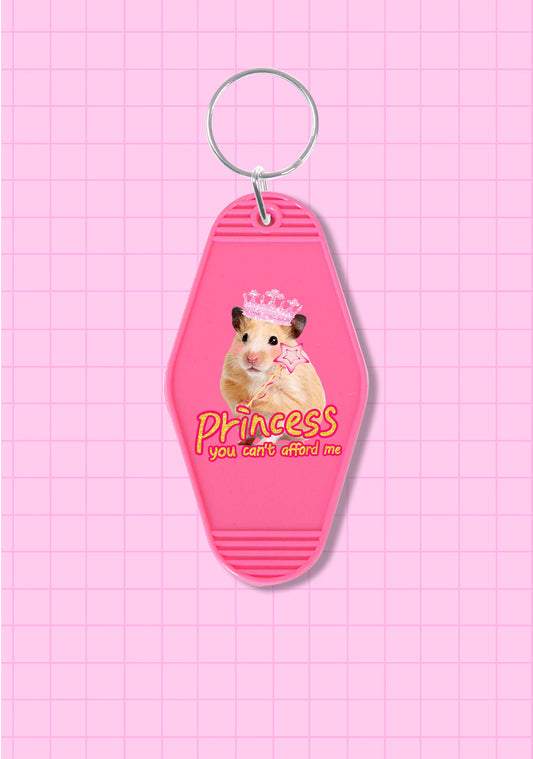 Princess You Can't Afford Me 1Pc Y2K Rhombus Keychain Cherrykitten