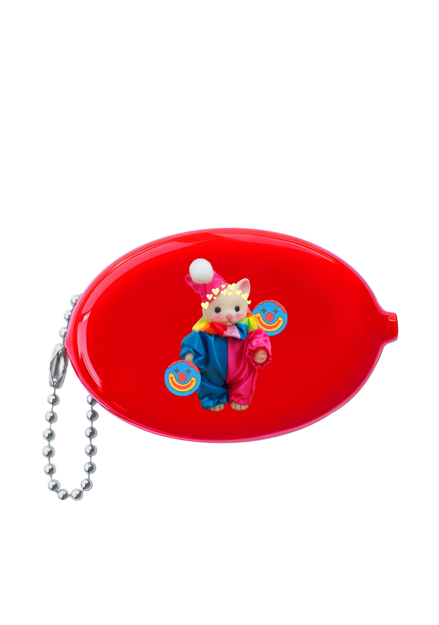 Chat Clown Y2K Oval Mini Coin Pouch Cherrykitten