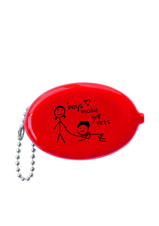 Boys Make Gr8 Pets Y2K Oval Mini Coin Pouch Cherrykitten