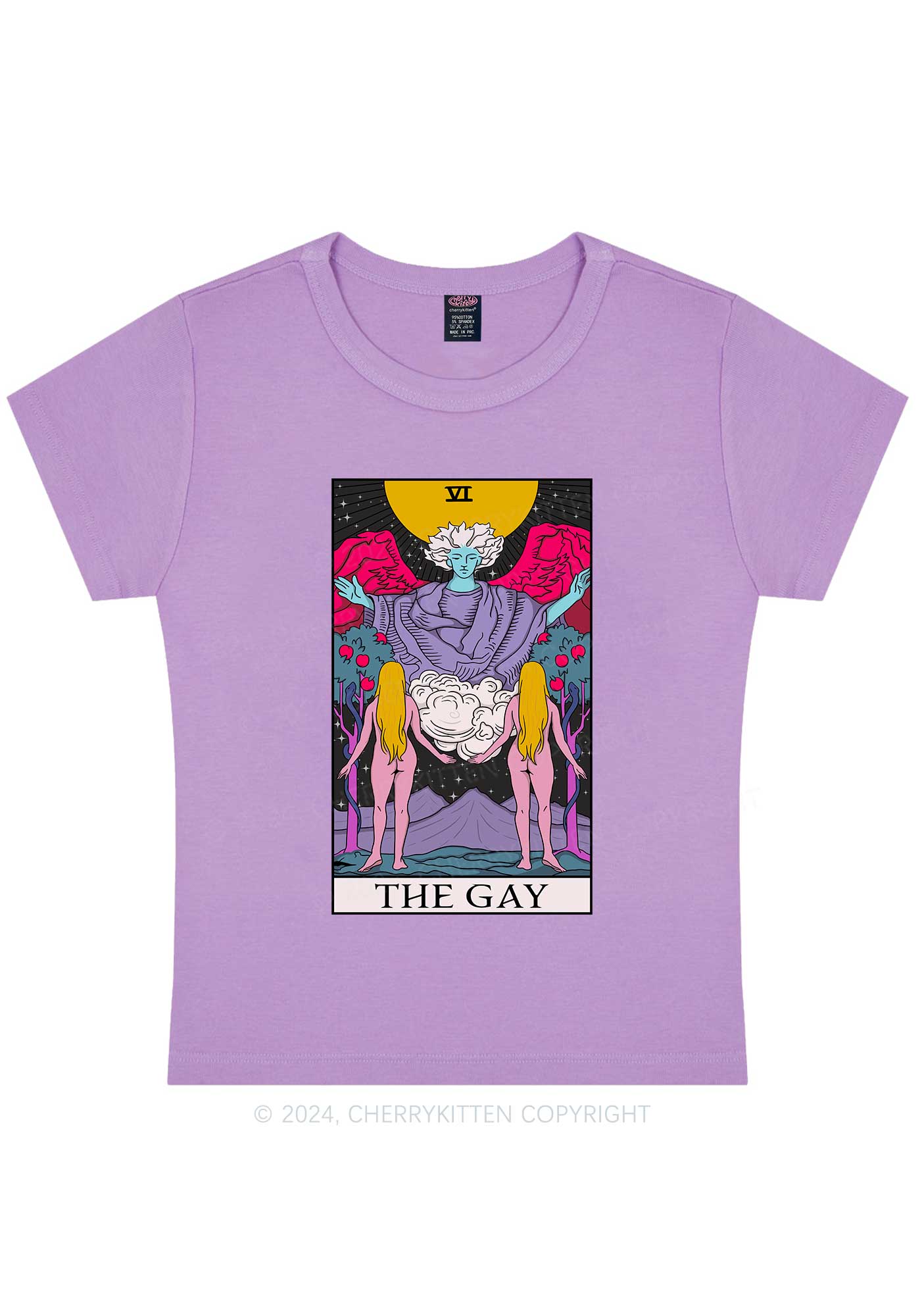 The Gay Witch Y2K Baby Tee Cherrykitten