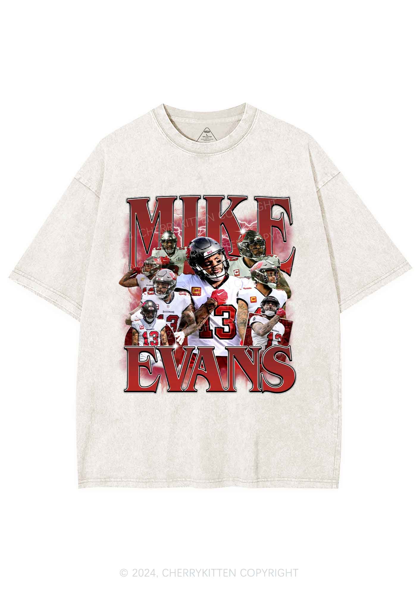 Red Mike Y2K Super Bowl Washed Tee Cherrykitten