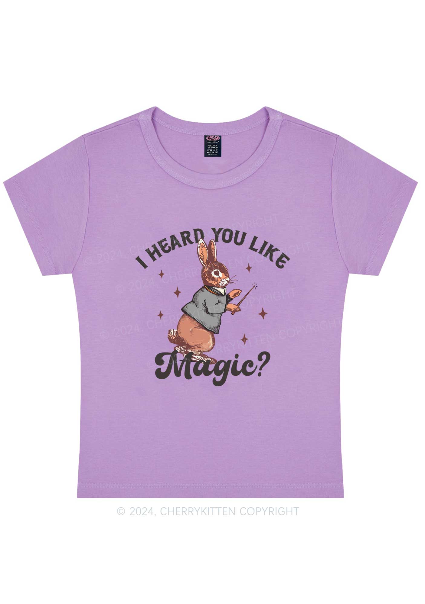 Curvy I Heard You Like Magic Y2K Baby Tee Cherrykitten