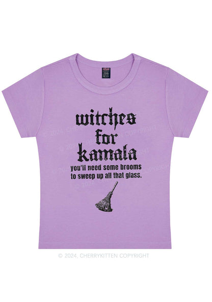 Halloween Witches for Kamala Y2K Baby Tee Cherrykitten