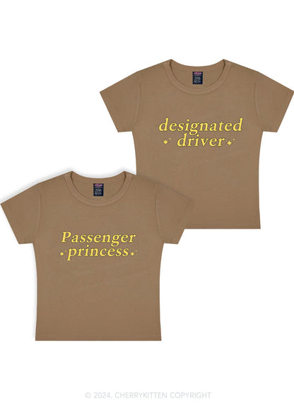 Passenger Princess Designated Driver Y2K Baby Tee Cherrykitten