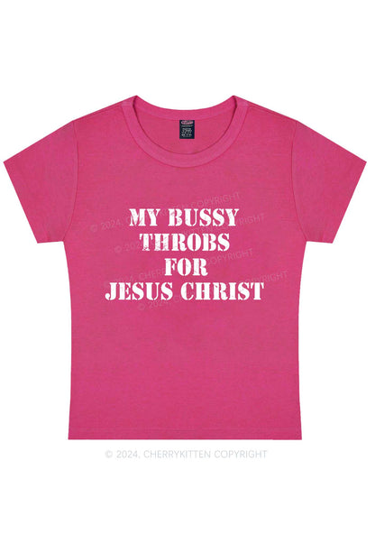 Throb For Jesus Y2K Baby Tee Cherrykitten