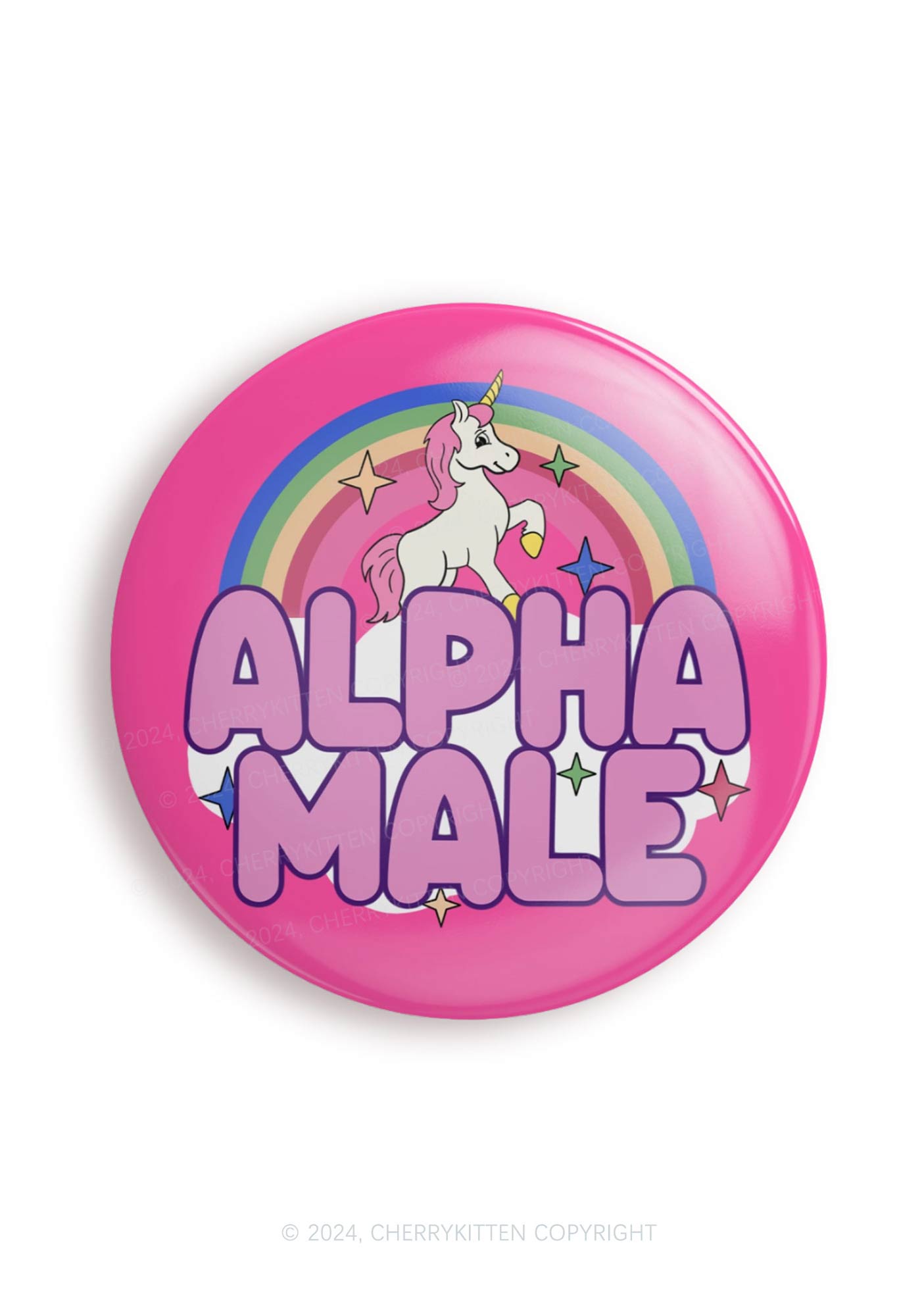 Rainbow Unicorn Alpha Male 1Pc Y2K Pin Cherrykitten