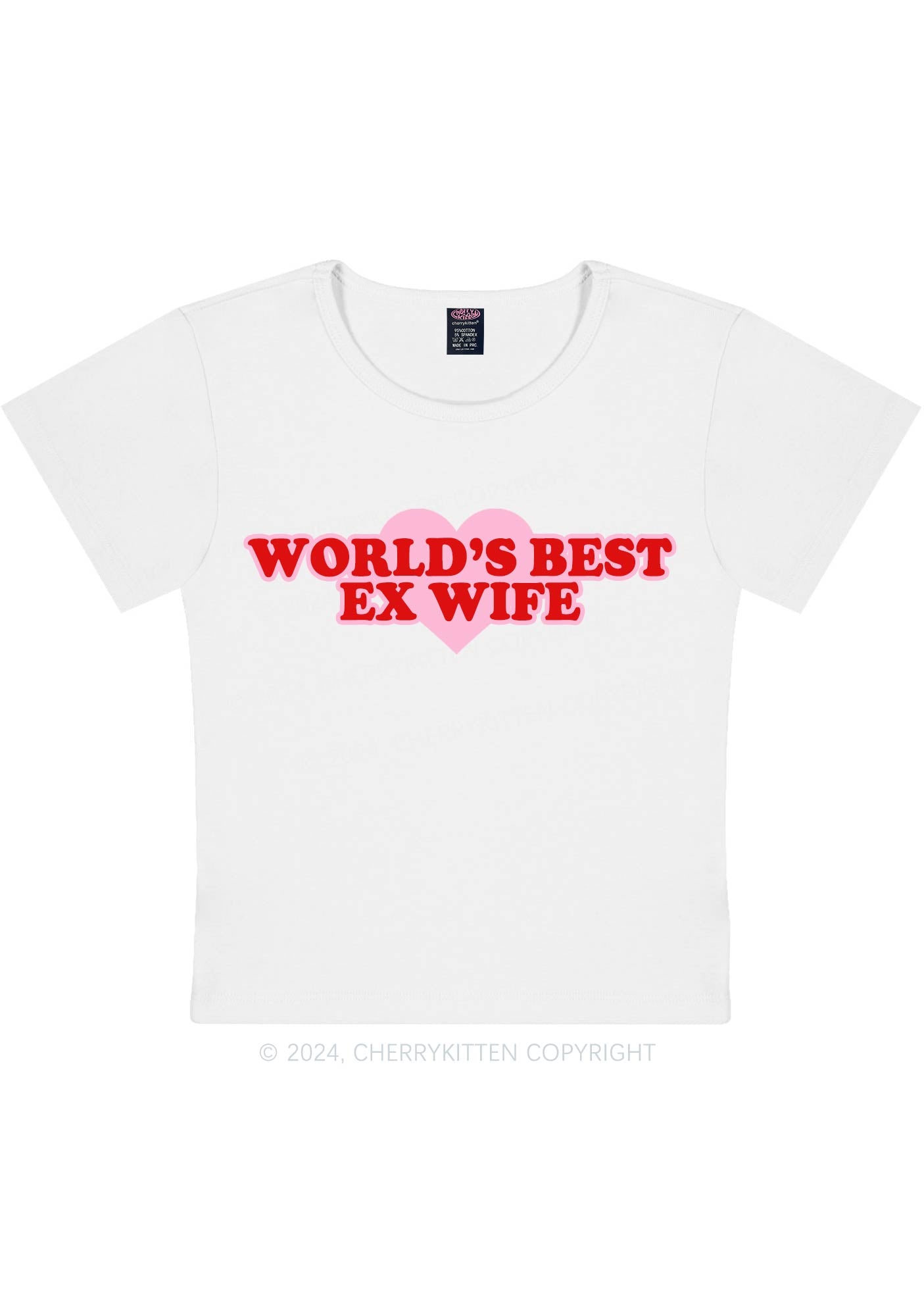 Best Ex Wife Y2K Baby Tee Cherrykitten