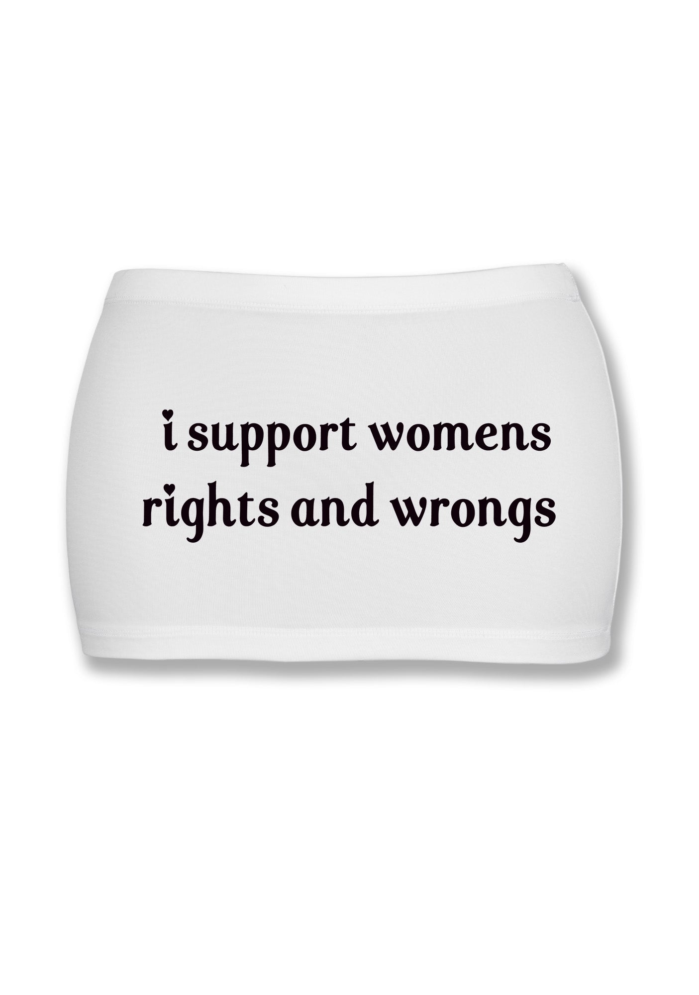 I Support Women Y2K Mini Hip Skirt Cherrykitten