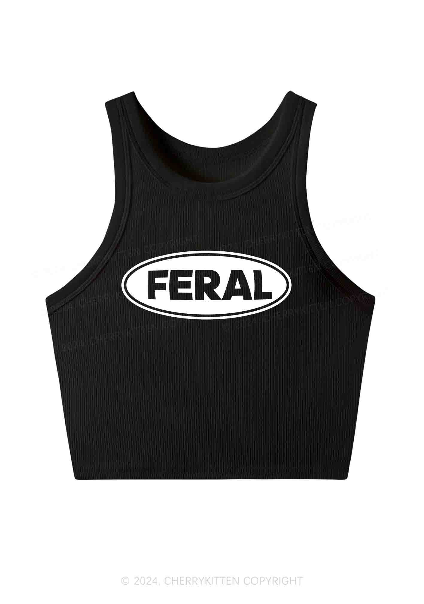 Feral Y2K Crop Tank Top Cherrykitten